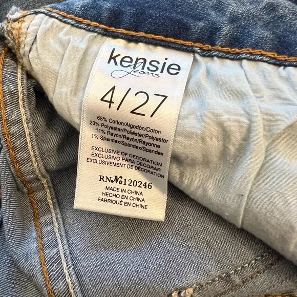 💙 Kensie Jeans Women’s Size 4/27 Slim Fit Stretch Denim 💙 - Picture 5 of 8